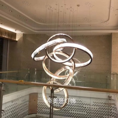 輕奢大氣環形大型吊燈