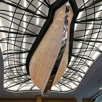 蜘蛛花瓣花蕊形大型吸頂吊燈