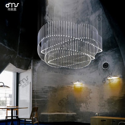 不規則玻璃水晶棒大型吊燈